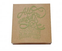 Windowbox 90x90x30mm interior all you need is love olive green